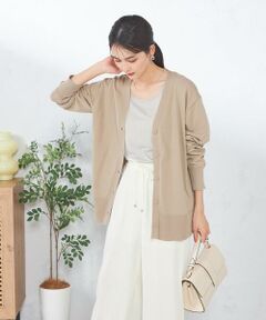 a.v.v / アー・ヴェ・ヴェ カーディガン・ボレロ | Vネックミドル丈カーディガン