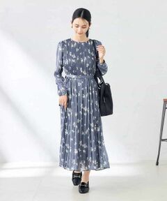 a.v.v / アー・ヴェ・ヴェ ロング・マキシ丈ワンピース | ランダムサテンプリーツワンピース