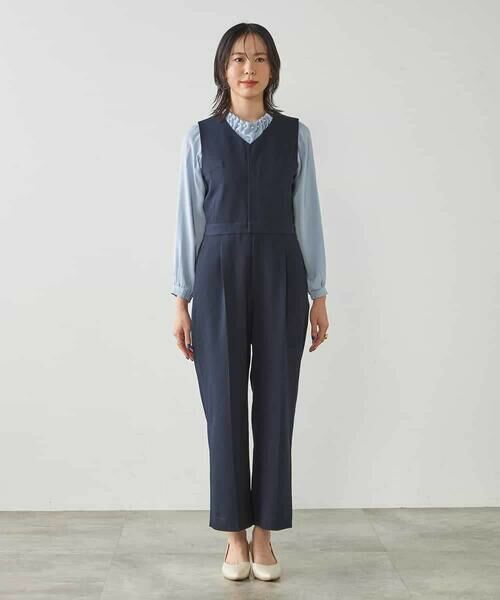 a.v.v / アー・ヴェ・ヴェ ロング・マキシ丈ワンピース | 【マシンウォッシャブル】Vネックコンビネゾン | 詳細10