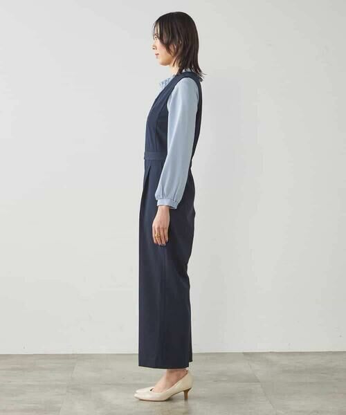 a.v.v / アー・ヴェ・ヴェ ロング・マキシ丈ワンピース | 【マシンウォッシャブル】Vネックコンビネゾン | 詳細11