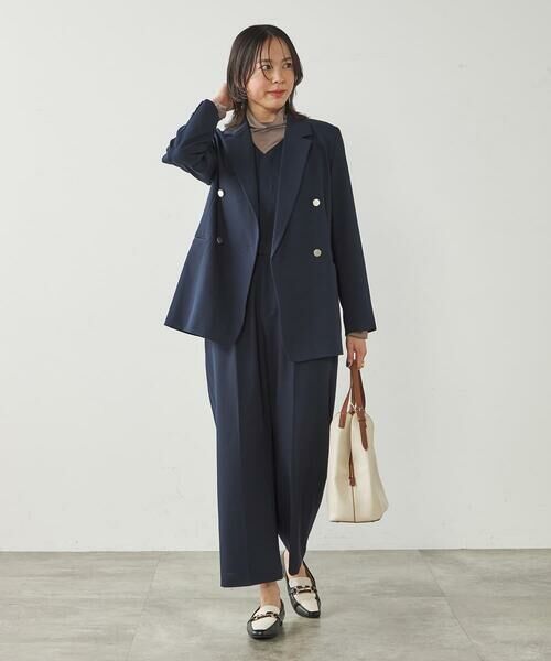 a.v.v / アー・ヴェ・ヴェ ロング・マキシ丈ワンピース | 【マシンウォッシャブル】Vネックコンビネゾン | 詳細3