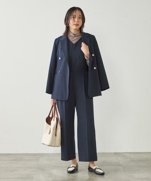 a.v.v / アー・ヴェ・ヴェ ロング・マキシ丈ワンピース | 【マシンウォッシャブル】Vネックコンビネゾン | 詳細6