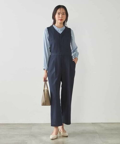 a.v.v / アー・ヴェ・ヴェ ロング・マキシ丈ワンピース | 【マシンウォッシャブル】Vネックコンビネゾン | 詳細7