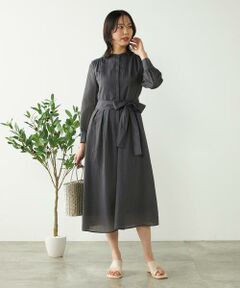 a.v.v / アー・ヴェ・ヴェ ロング・マキシ丈ワンピース | シアーストライプフレアワンピース