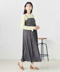 a.v.v / アー・ヴェ・ヴェ ロング・マキシ丈ワンピース | 【マシンウォッシャブル】タックフレアキャミワンピース