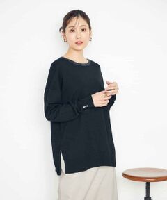 a.v.v / アー・ヴェ・ヴェ ニット・セーター | 袖パール付きチュニックニット