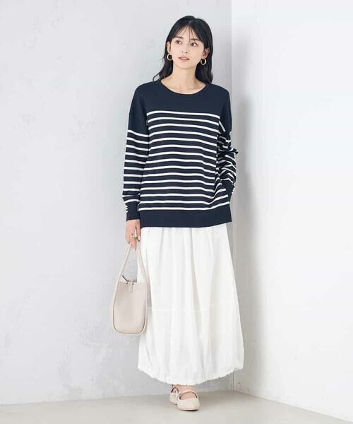 a.v.v / アー・ヴェ・ヴェ ニット・セーター | 袖パール付きチュニックニット | 詳細16