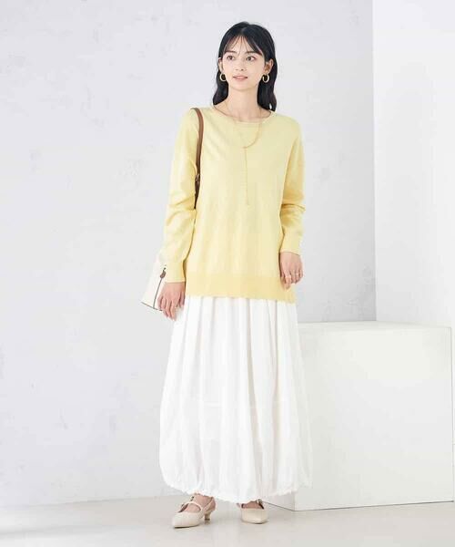 a.v.v / アー・ヴェ・ヴェ ニット・セーター | 袖パール付きチュニックニット | 詳細4