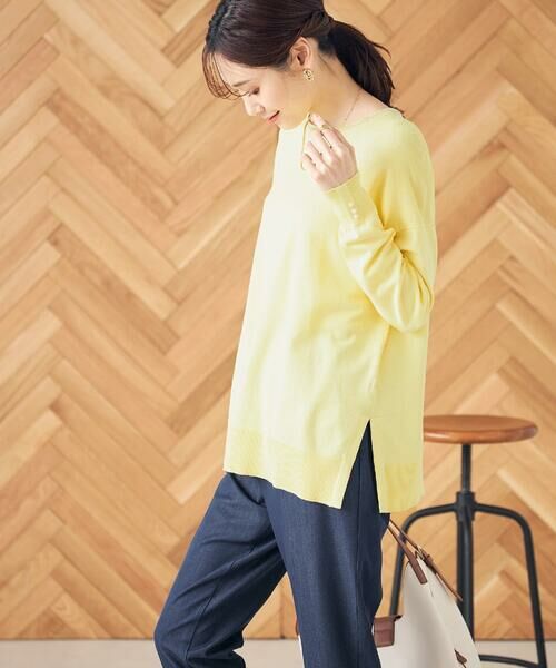 a.v.v / アー・ヴェ・ヴェ ニット・セーター | 袖パール付きチュニックニット | 詳細9