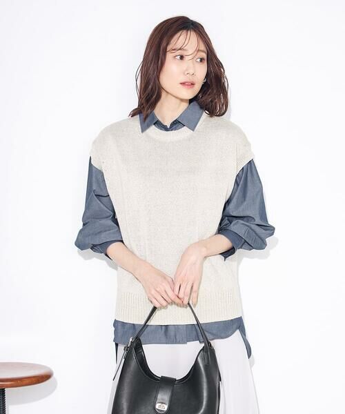 a.v.v / アー・ヴェ・ヴェ ニット・セーター | ラメリリヤンニットベスト | 詳細1