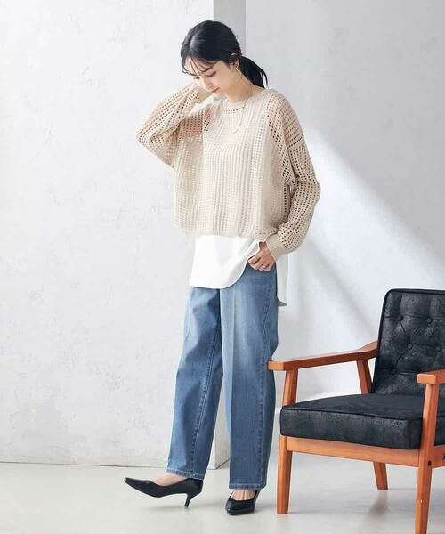 a.v.v / アー・ヴェ・ヴェ ニット・セーター | ラメメッシュニット | 詳細10