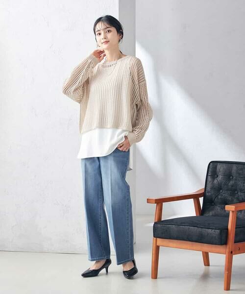 a.v.v / アー・ヴェ・ヴェ ニット・セーター | ラメメッシュニット | 詳細11