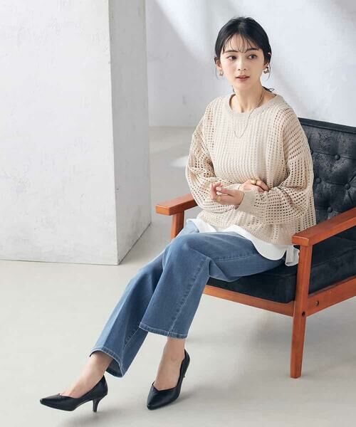 a.v.v / アー・ヴェ・ヴェ ニット・セーター | ラメメッシュニット | 詳細4