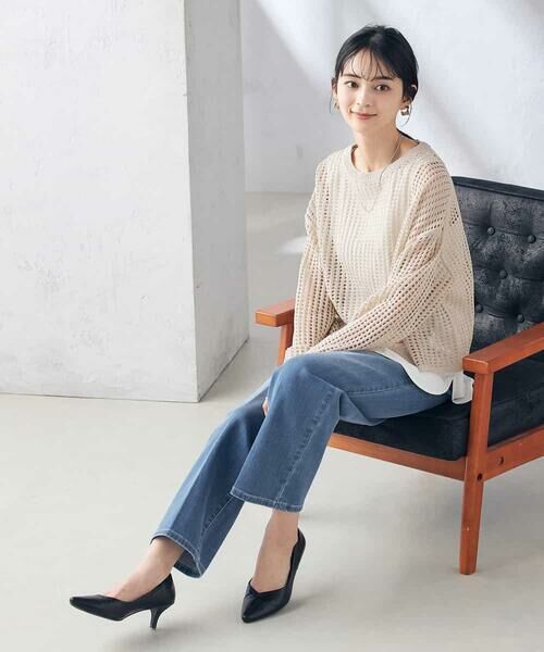 a.v.v / アー・ヴェ・ヴェ ニット・セーター | ラメメッシュニット | 詳細5