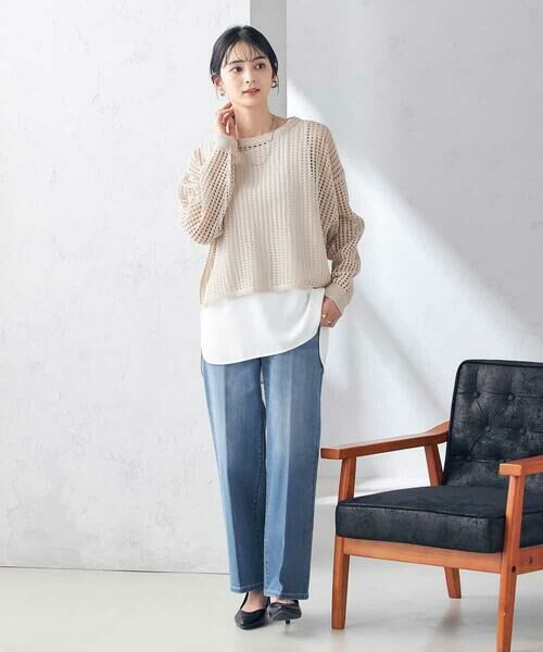 a.v.v / アー・ヴェ・ヴェ ニット・セーター | ラメメッシュニット | 詳細9