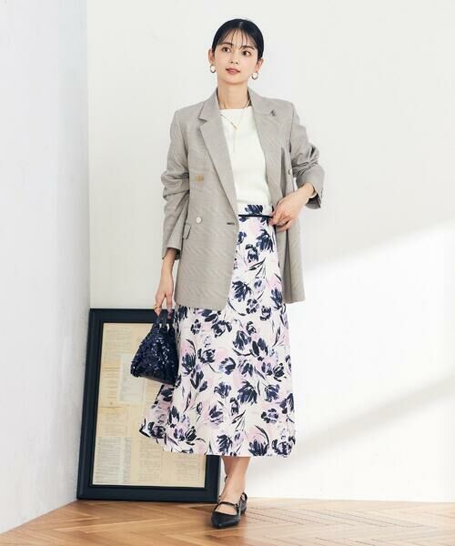 a.v.v / アー・ヴェ・ヴェ ロング・マキシ丈スカート | 花柄ブッチャースカート | 詳細11