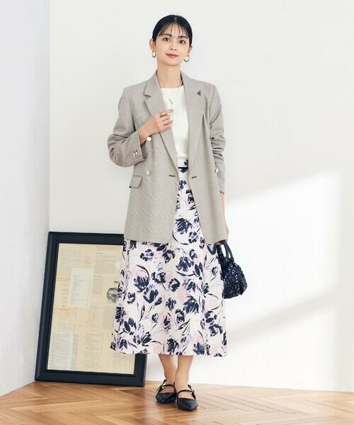 a.v.v / アー・ヴェ・ヴェ ロング・マキシ丈スカート | 花柄ブッチャースカート | 詳細12