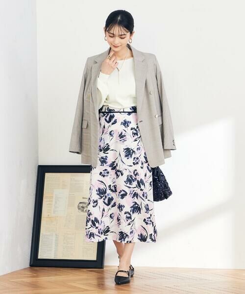 a.v.v / アー・ヴェ・ヴェ ロング・マキシ丈スカート | 花柄ブッチャースカート | 詳細9