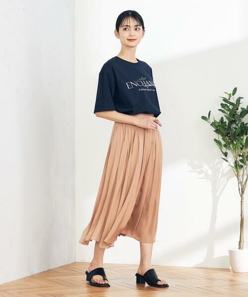 a.v.v / アー・ヴェ・ヴェ ロング・マキシ丈スカート | 【洗える/イージーケア】サテンギャザースカート | 詳細23