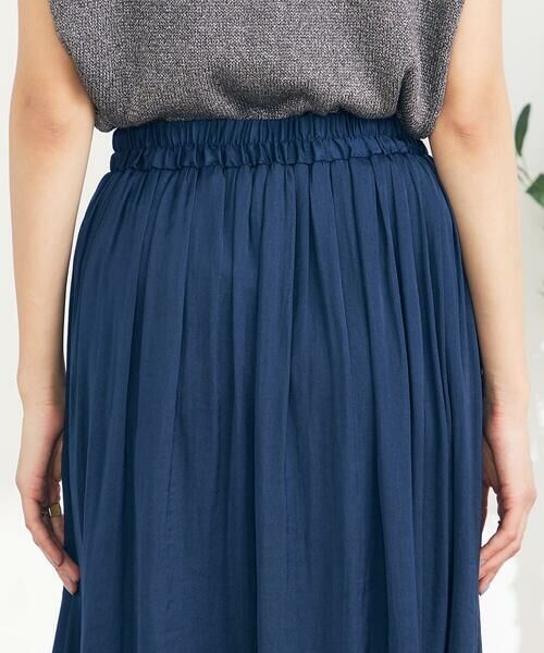 a.v.v / アー・ヴェ・ヴェ ロング・マキシ丈スカート | 【洗える/イージーケア】サテンギャザースカート | 詳細28