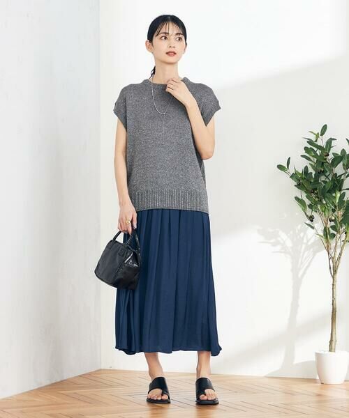 a.v.v / アー・ヴェ・ヴェ ロング・マキシ丈スカート | 【洗える/イージーケア】サテンギャザースカート | 詳細5