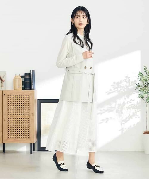 a.v.v / アー・ヴェ・ヴェ ロング・マキシ丈スカート | シアーチェックフレアスカート | 詳細13