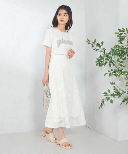 a.v.v / アー・ヴェ・ヴェ ロング・マキシ丈スカート | シアーチェックフレアスカート | 詳細15