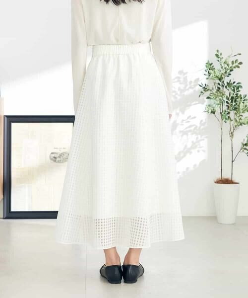 a.v.v / アー・ヴェ・ヴェ ロング・マキシ丈スカート | シアーチェックフレアスカート | 詳細21