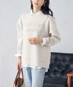 a.v.v / アー・ヴェ・ヴェ カットソー | 大人のロゴ刺繍ダンボールスウェット