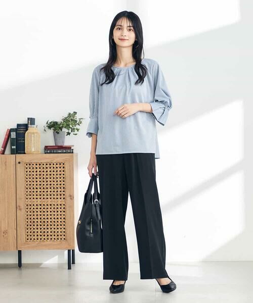 a.v.v / アー・ヴェ・ヴェ カットソー | 【UVカット/イージーケア】ストライプタックスリーブカットソー | 詳細2