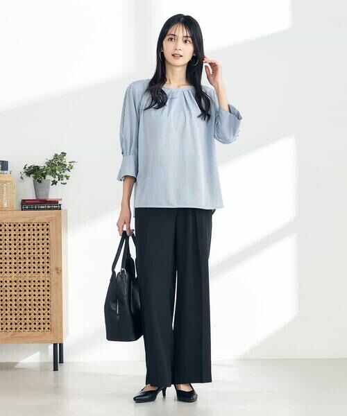 a.v.v / アー・ヴェ・ヴェ カットソー | 【UVカット/イージーケア】ストライプタックスリーブカットソー | 詳細3