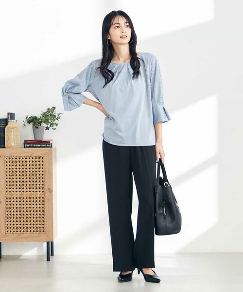 a.v.v / アー・ヴェ・ヴェ カットソー | 【UVカット/イージーケア】ストライプタックスリーブカットソー | 詳細5