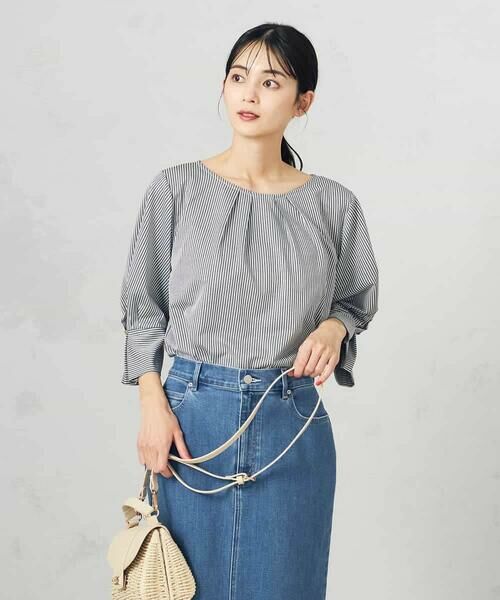 a.v.v / アー・ヴェ・ヴェ カットソー | 【UVカット/イージーケア】ストライプタックスリーブカットソー | 詳細6
