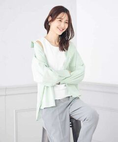 a.v.v / アー・ヴェ・ヴェ カットソー | モチーフレースタンクトップ