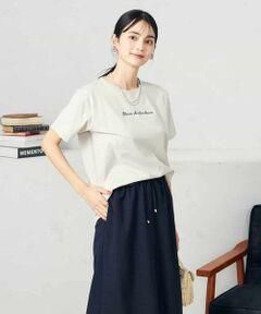 a.v.v / アー・ヴェ・ヴェ カットソー | 【コットン100％】ハンドレター調ロゴTシャツ