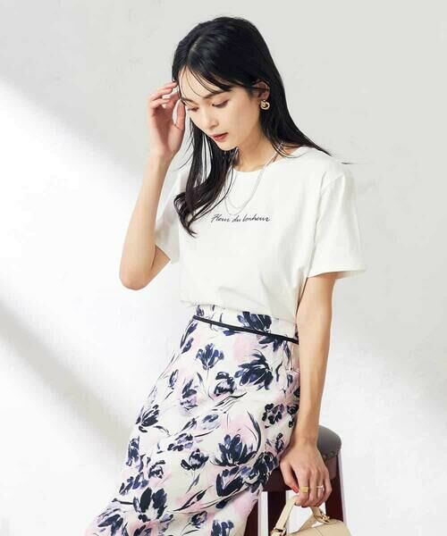 a.v.v / アー・ヴェ・ヴェ カットソー | 【コットン100%】ハンドレター調ロゴTシャツ | 詳細6