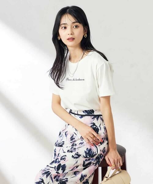 a.v.v / アー・ヴェ・ヴェ カットソー | 【コットン100%】ハンドレター調ロゴTシャツ | 詳細8