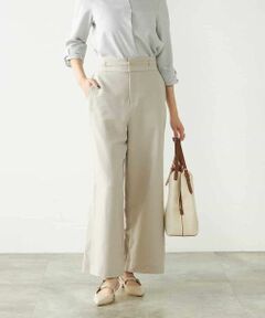 a.v.v / アー・ヴェ・ヴェ チノ・ワークパンツ | 【洗える/ストレッチ】ベルテッドワイドストレートパンツ