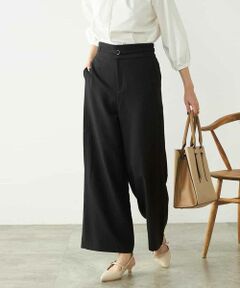 a.v.v / アー・ヴェ・ヴェ チノ・ワークパンツ | 【洗える/ストレッチ】ベルテッドワイドストレートパンツ