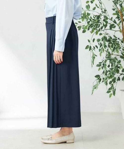 a.v.v / アー・ヴェ・ヴェ ショート・ハーフ・半端丈パンツ | 【洗える/ストレッチ】サイドプリーツワイドパンツ | 詳細24