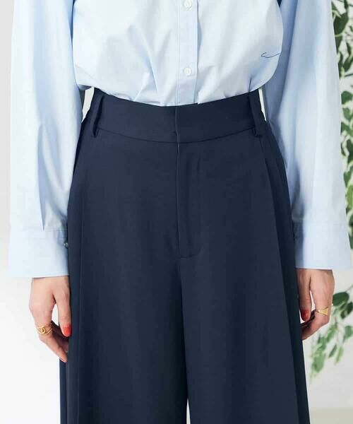 a.v.v / アー・ヴェ・ヴェ ショート・ハーフ・半端丈パンツ | 【洗える/ストレッチ】サイドプリーツワイドパンツ | 詳細26