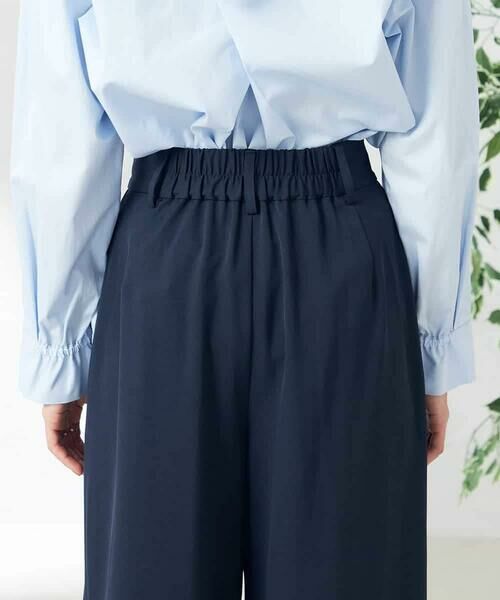 a.v.v / アー・ヴェ・ヴェ ショート・ハーフ・半端丈パンツ | 【洗える/ストレッチ】サイドプリーツワイドパンツ | 詳細27