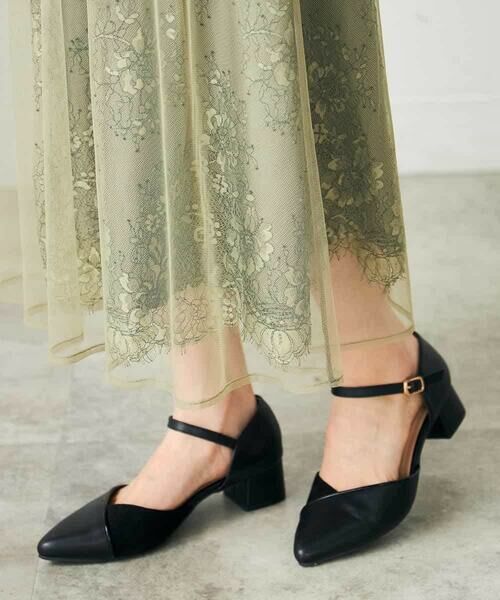 a.v.v / アー・ヴェ・ヴェ ドレス | チュールレイヤードウエスト切り替えレースワンピース | 詳細10