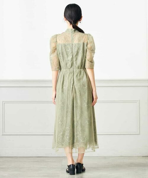 a.v.v / アー・ヴェ・ヴェ ドレス | チュールレイヤードウエスト切り替えレースワンピース | 詳細7