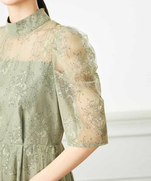 a.v.v / アー・ヴェ・ヴェ ドレス | チュールレイヤードウエスト切り替えレースワンピース | 詳細9