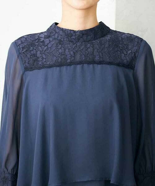 a.v.v / アー・ヴェ・ヴェ ドレス | レースドッキングシフォンワンピース | 詳細6