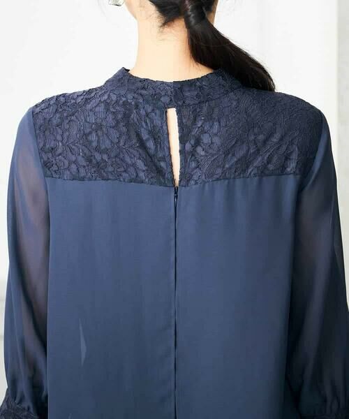 a.v.v / アー・ヴェ・ヴェ ドレス | レースドッキングシフォンワンピース | 詳細9