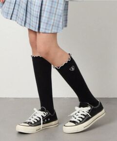 a.v.v / アー・ヴェ・ヴェ その他小物 | [KIDS]ワンポイント刺繍ハイソックス