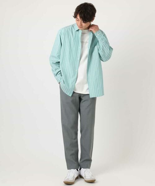 a.v.v / アー・ヴェ・ヴェ シャツ・ブラウス | 【イージーケア】カラーストライプワイドシルエットシャツ | 詳細15