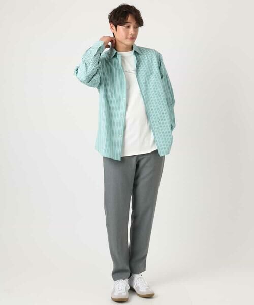 a.v.v / アー・ヴェ・ヴェ シャツ・ブラウス | 【イージーケア】カラーストライプワイドシルエットシャツ | 詳細17